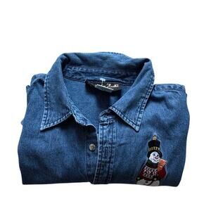 Christopher Radko Vintage Chambray Snowman Shirt